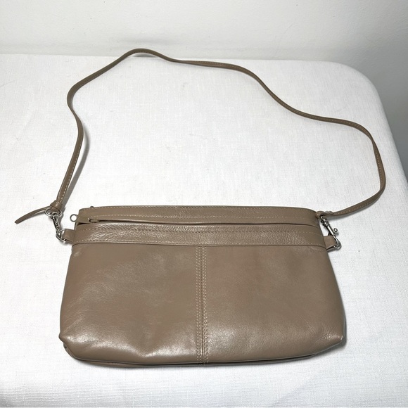 DEREK ALEXANDER DAL Tan Leather Crossbody Bag - Picture 1 of 10